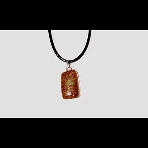 Jasper Pendant Necklace